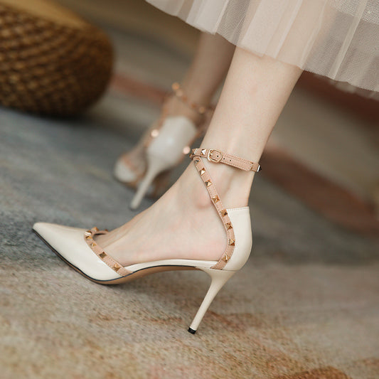 Chic Rivet High Heels by Elizabeth Ainsley