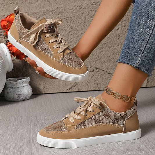 Floral Embroidered Elizabeth Ainsley Casual Sneakers