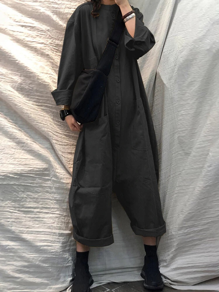 Relaxed Multi Pocket Jumpsuit by Elizabeth Ainsley