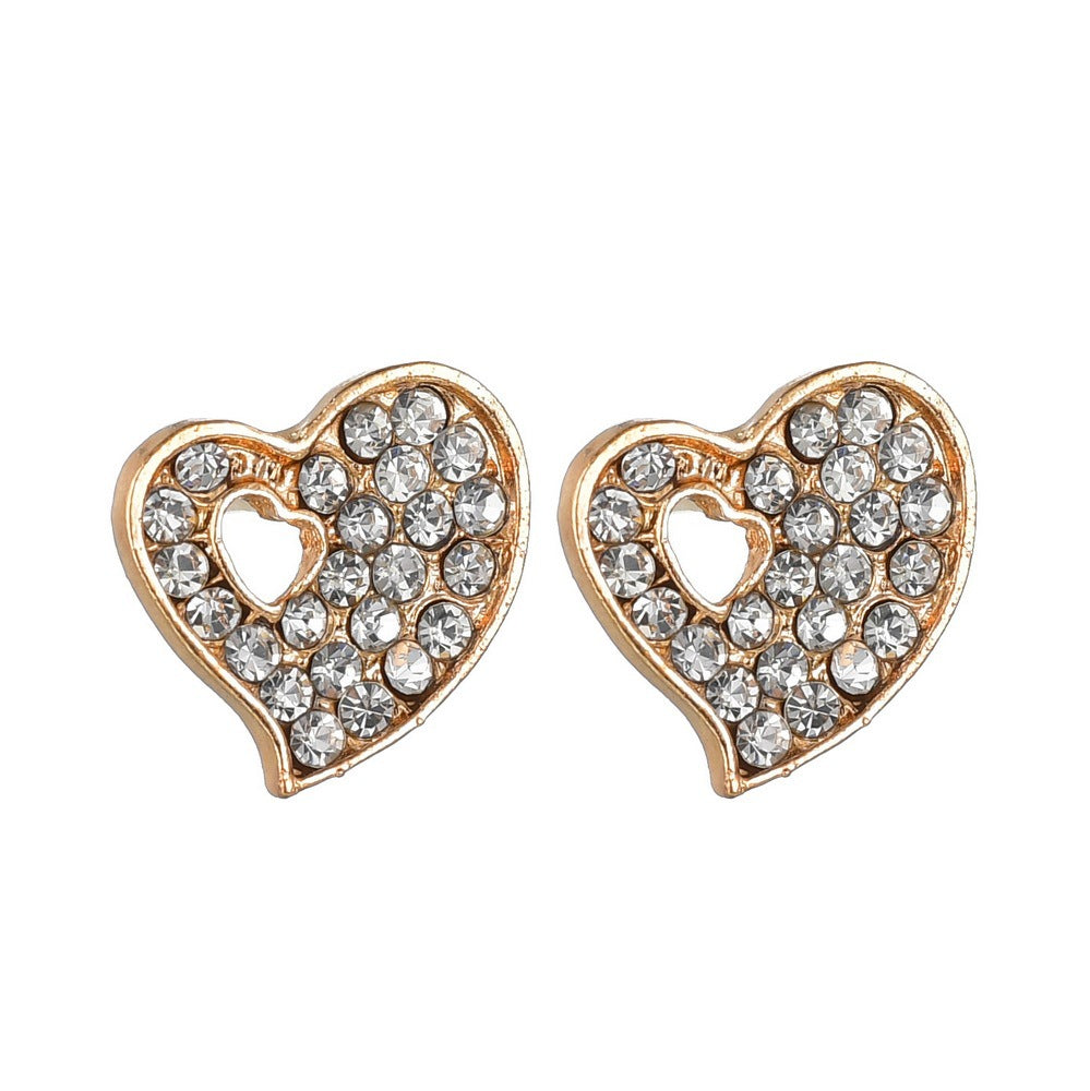 Gold Heart Jewelry Set