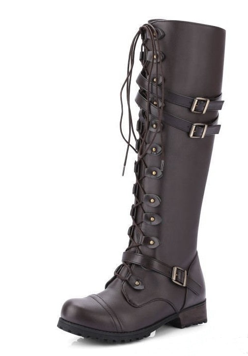 Elizabeth Ainsley Rider Boots - Rivet Buckle Support