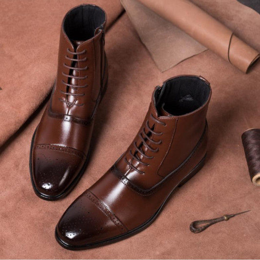 Mateo | HeritageForm Orthopedic Leather Dress Boots