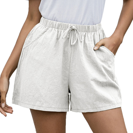 Effortless Linen Shorts Elizabeth Ainsley Women's Wide Leg