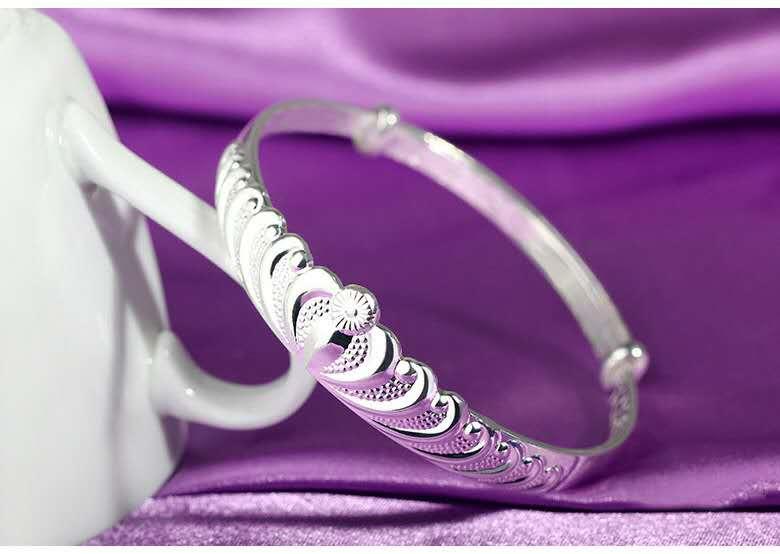 Crowned Open Cuff Bracelet with Ornate Sculpted Detail