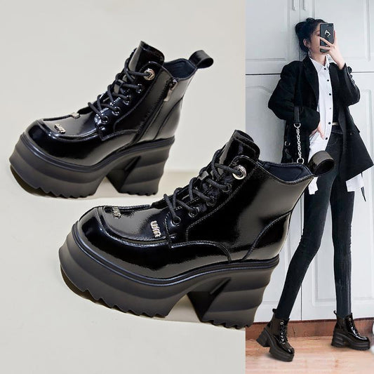 Martina | Orthopedic Thick High Heel Ankle Boots