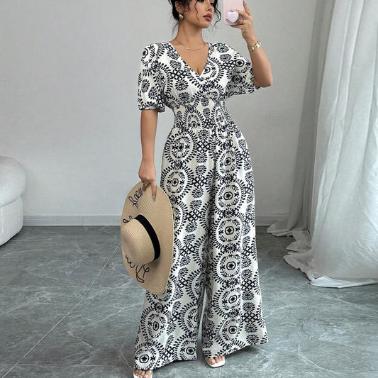 Chic Boho Print Elizabeth Ainsley Jumpsuit