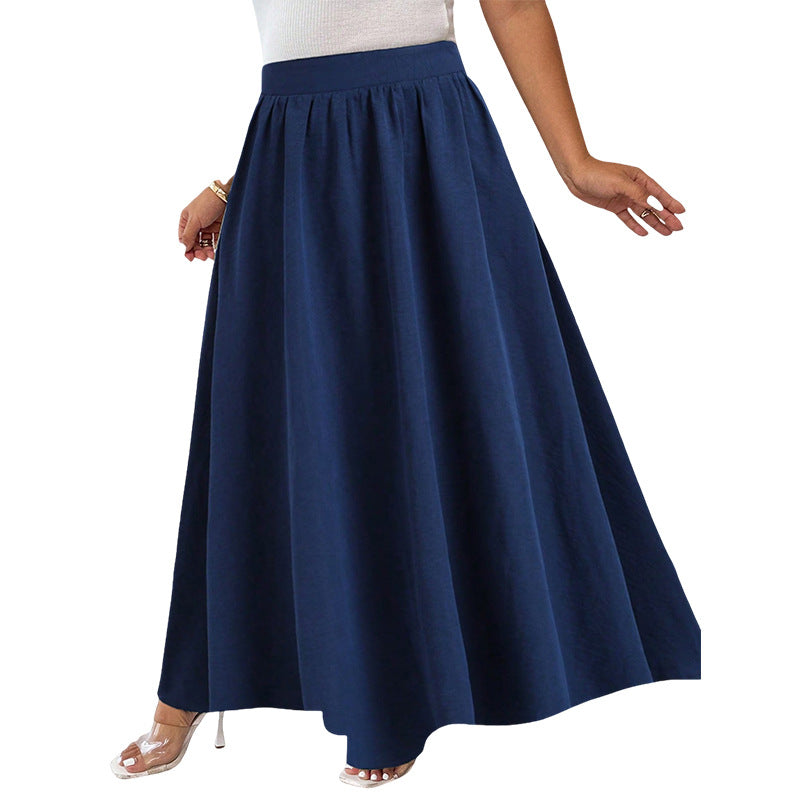 Elegant Navy Flare Skirt by Elizabeth Ainsley