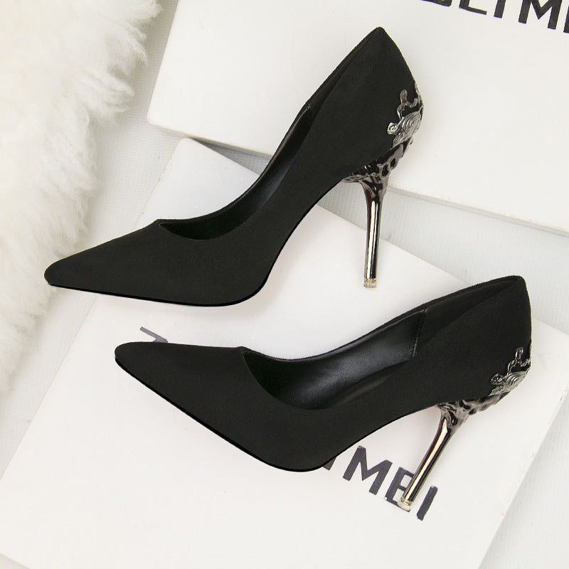 Elegant Suede High Heels by Elizabeth Ainsley