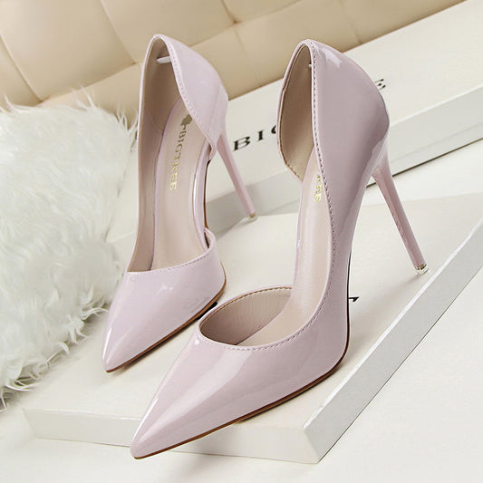 Elegant Elizabeth Ainsley Patent Stiletto High Heels