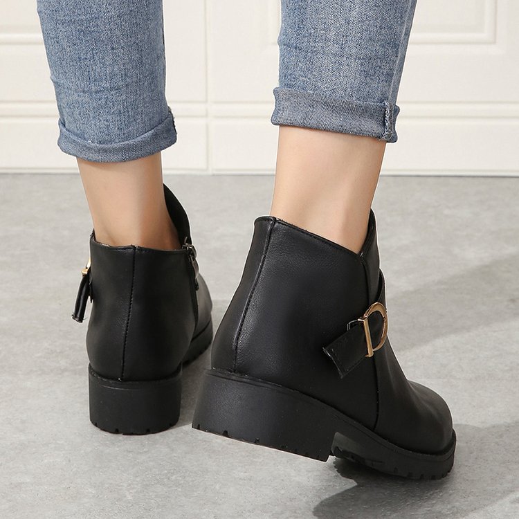 Elizabeth Ainsley Leather Boots - Chunky Heel Comfort