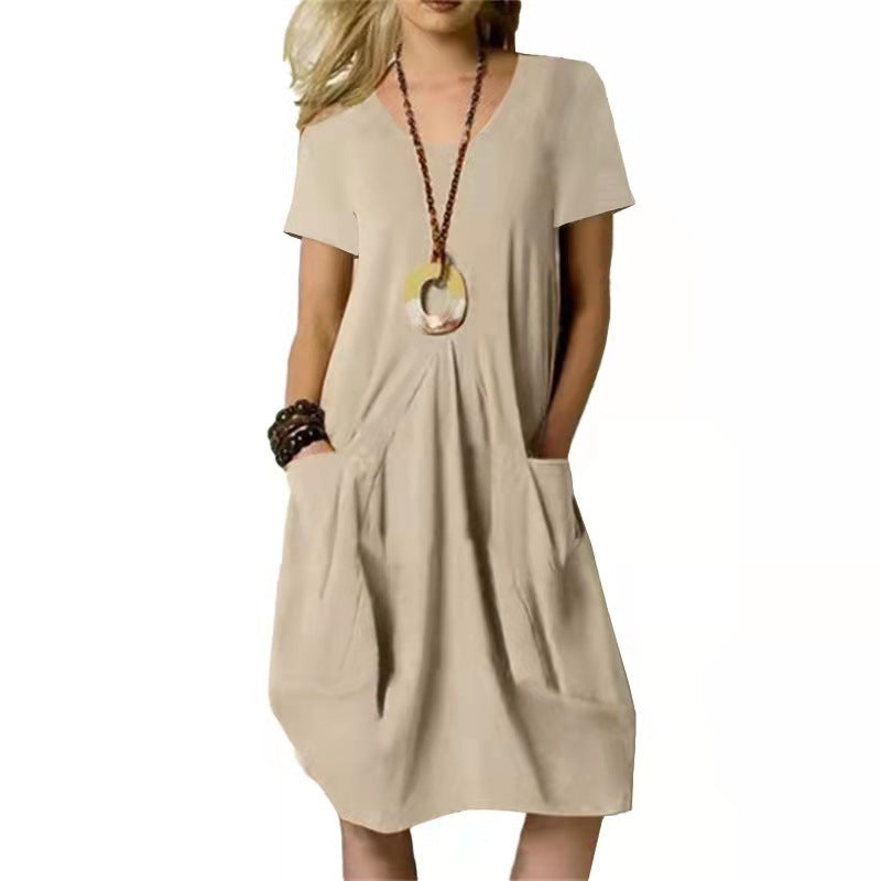 Effortless Cotton Linen Dress Elizabeth Ainsley