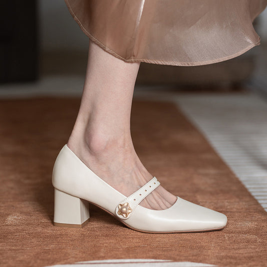 Classic Mary Jane Heels by Elizabeth Ainsley