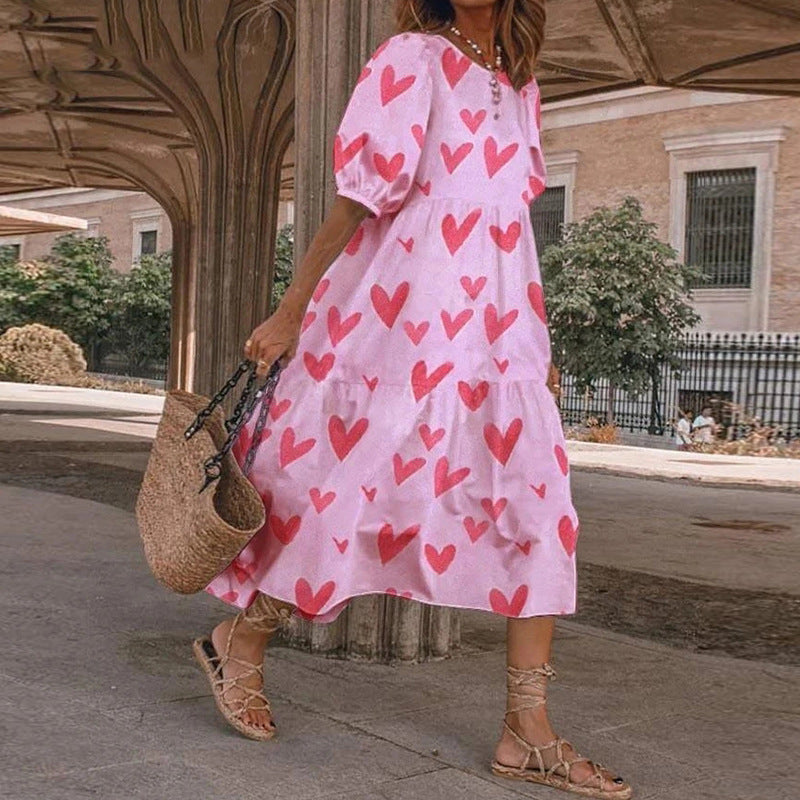 Floral Print Elizabeth Ainsley Summer Midi Dress