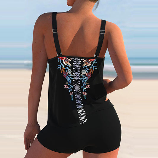 Floral Print Plus Size Bikini by Elizabeth Ainsley