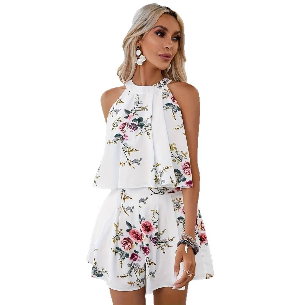 Fresh Floral Elizabeth Ainsley Summer Shorts Set