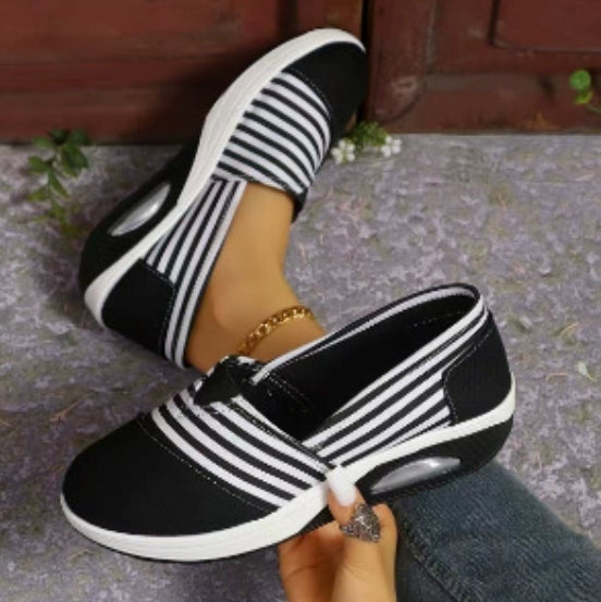 Striped Lightweight Slip-On Elizabeth Ainsley Women's Shoes