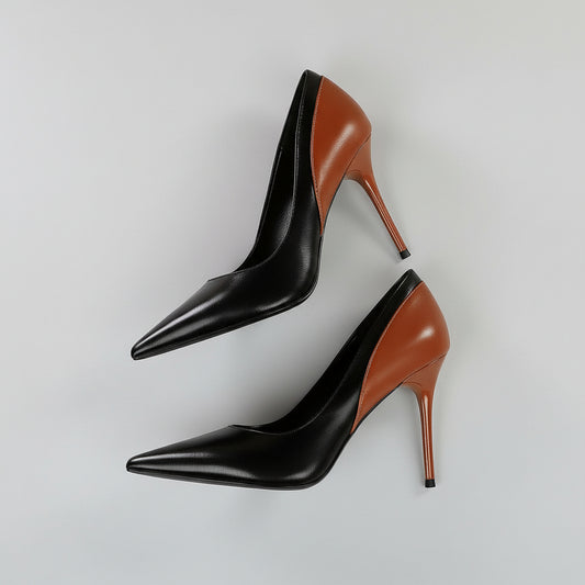 Retro Colorblock Stilettos by Elizabeth Ainsley