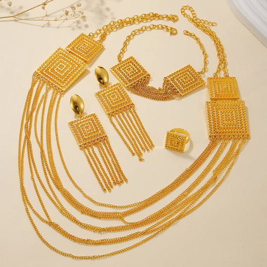 Tassel Multi-layered Jewelry Set
