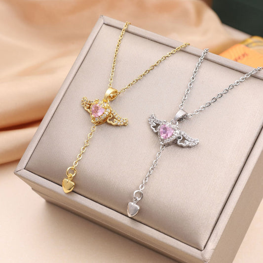 Heart Lariat Necklace