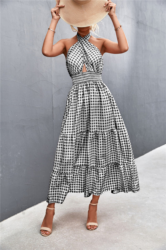 Chic Halter Backless Dress by Elizabeth Ainsley