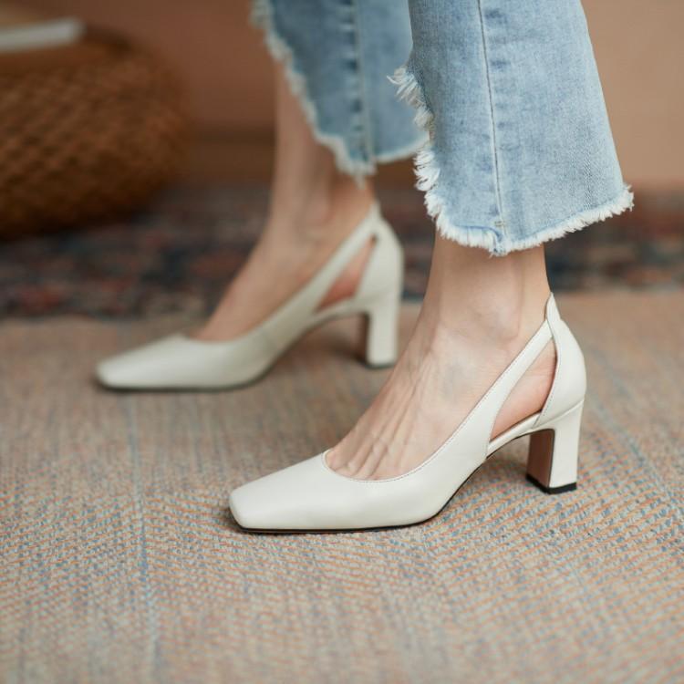Elegant Block Heel Pumps by Elizabeth Ainsley