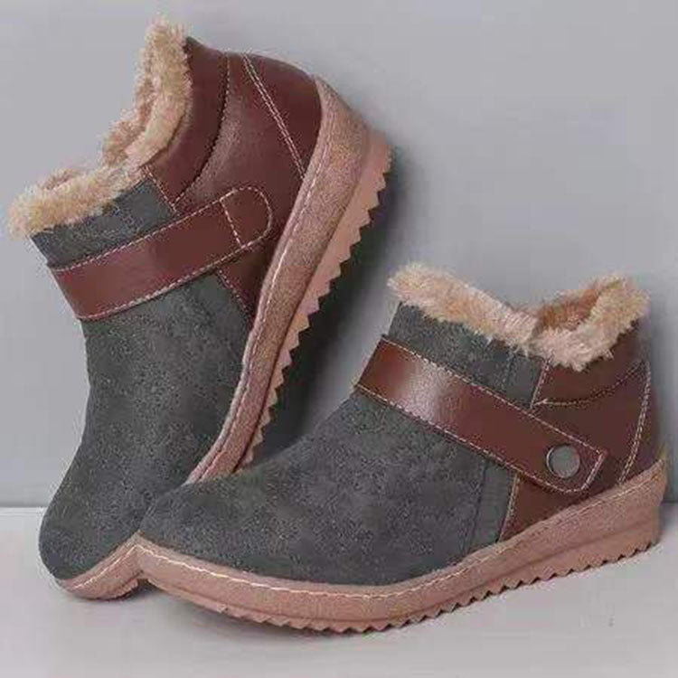Elizabeth Ainsley Snow Boots - Fleece Lined, Wide Toe