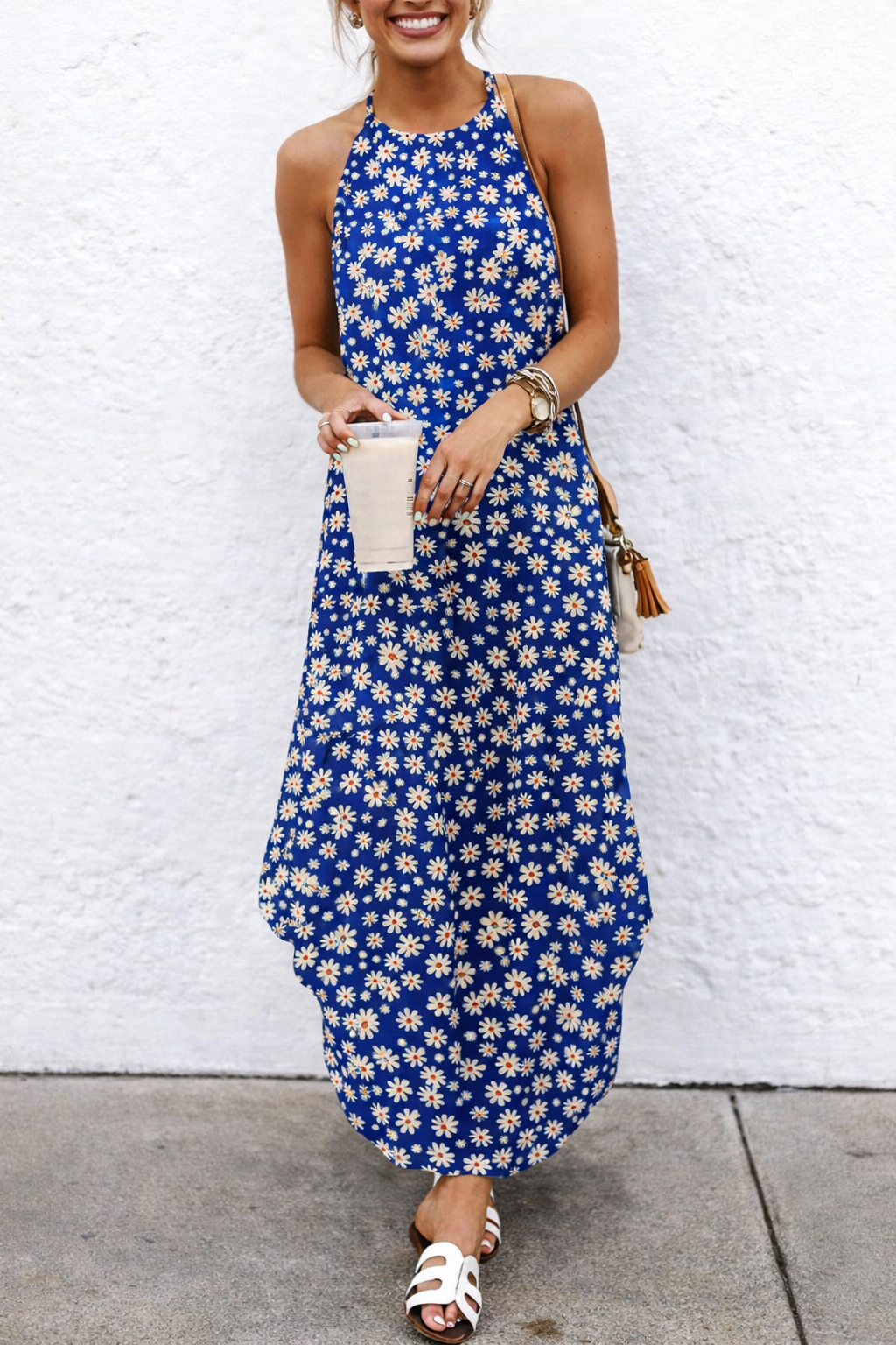 Bohemian Floral Print Maxi Dress Elizabeth Ainsley