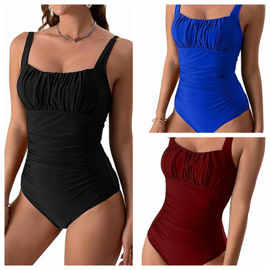 Chic Square Neck One-Piece by Elizabeth Ainsley