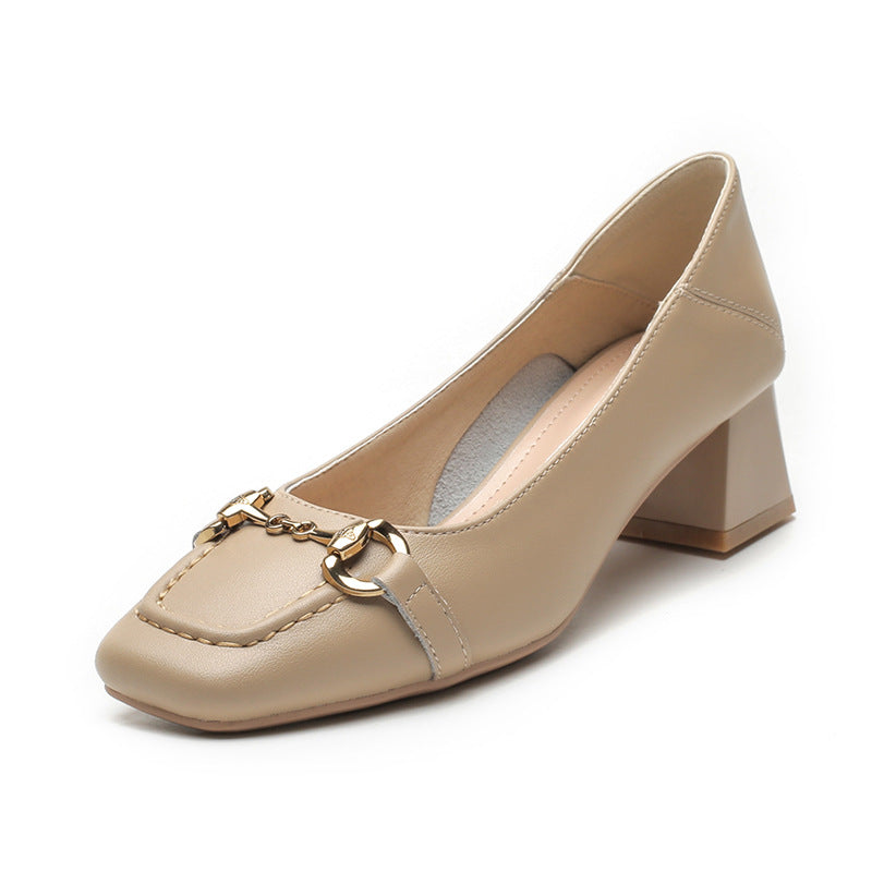 Elegant Square Toe Heels by Elizabeth Ainsley