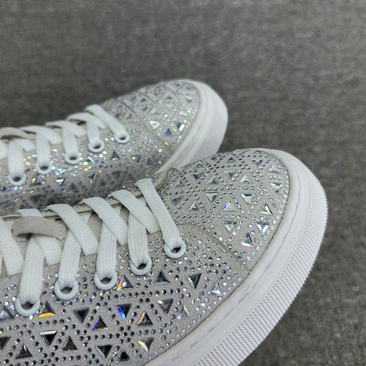 Rhinestone Suede Sneakers by Elizabeth Ainsley