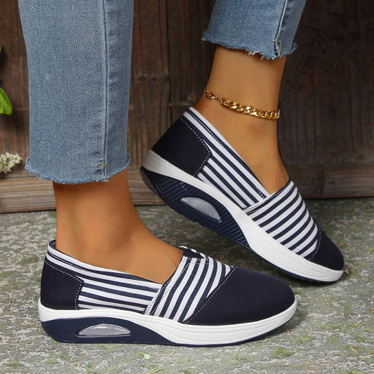 Striped Lightweight Slip-On Elizabeth Ainsley Women's Shoes