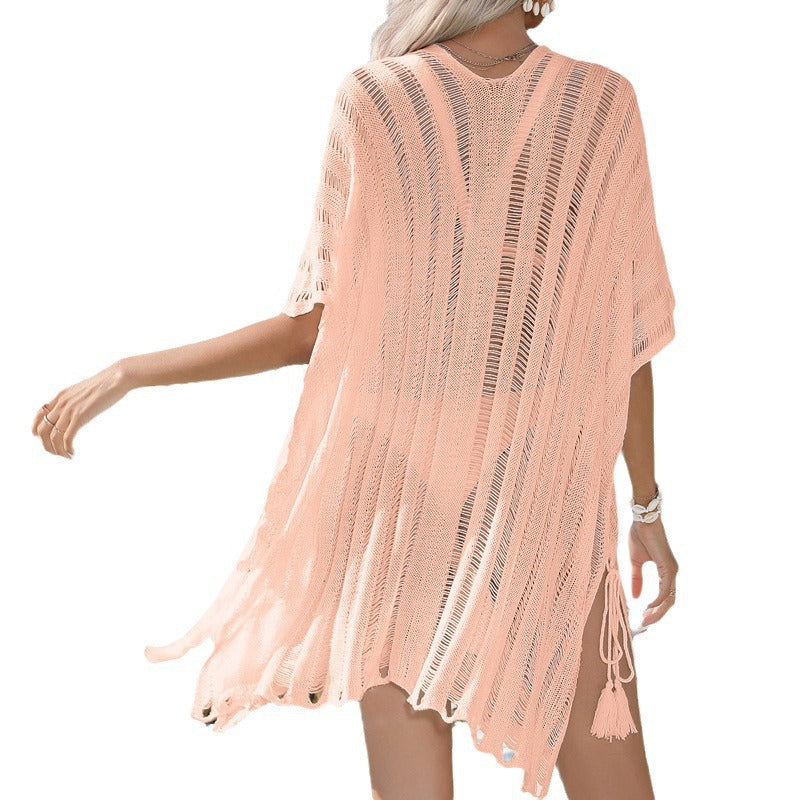 Chic Hollow Knit Elizabeth Ainsley Bikini Cover Up