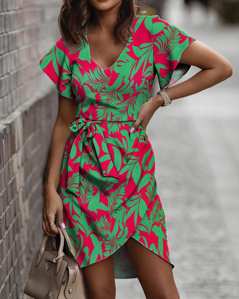 Vibrant Print Elizabeth Ainsley Summer Commuter Dress