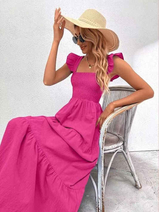 Chic Ruffle Maxi Dress by Elizabeth Ainsley