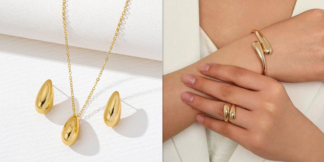 Elegant Teardrop Jewelry Set