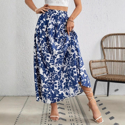Chic Floral Pleated Skirt by Elizabeth Ainsley