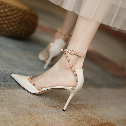 Chic Rivet High Heels by Elizabeth Ainsley