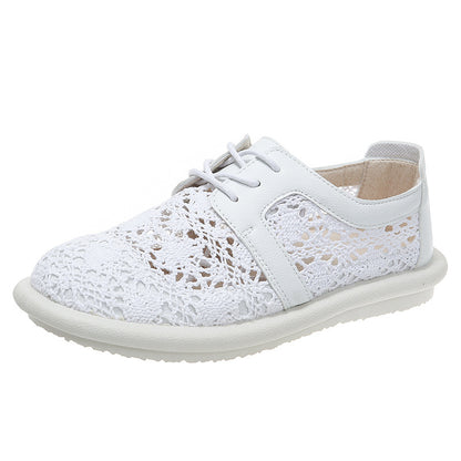 Breathable Crochet Elizabeth Ainsley Casual Flat Shoes