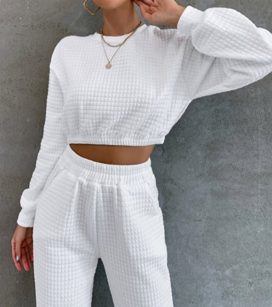 Textured Cozy Elizabeth Ainsley Women’s Lounge Set