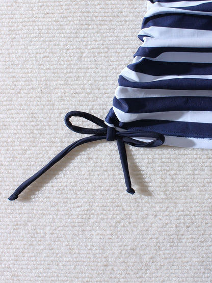 Striped Plus Size Bikini Boxers by Elizabeth Ainsley