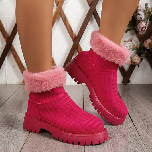 Muirne | WarmBloom Orthopedic Fur-Cuff Winter Boots