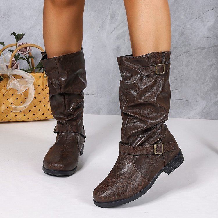 Elizabeth Ainsley Slip-On Martin Boots - Supportive Comfort