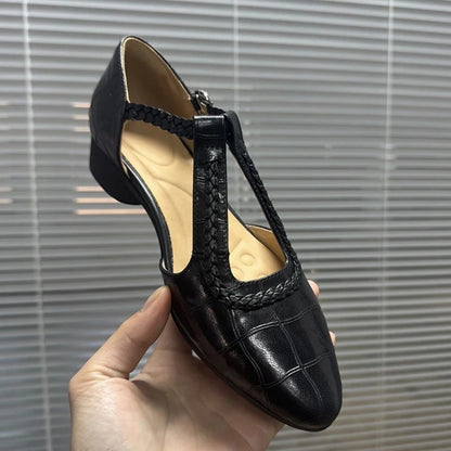 Retro Mary Jane Chunky Heels by Elizabeth Ainsley