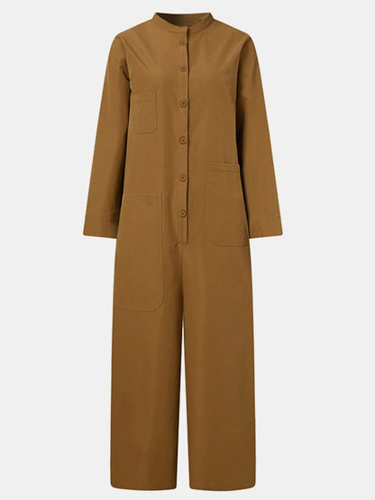 Relaxed Multi Pocket Jumpsuit by Elizabeth Ainsley