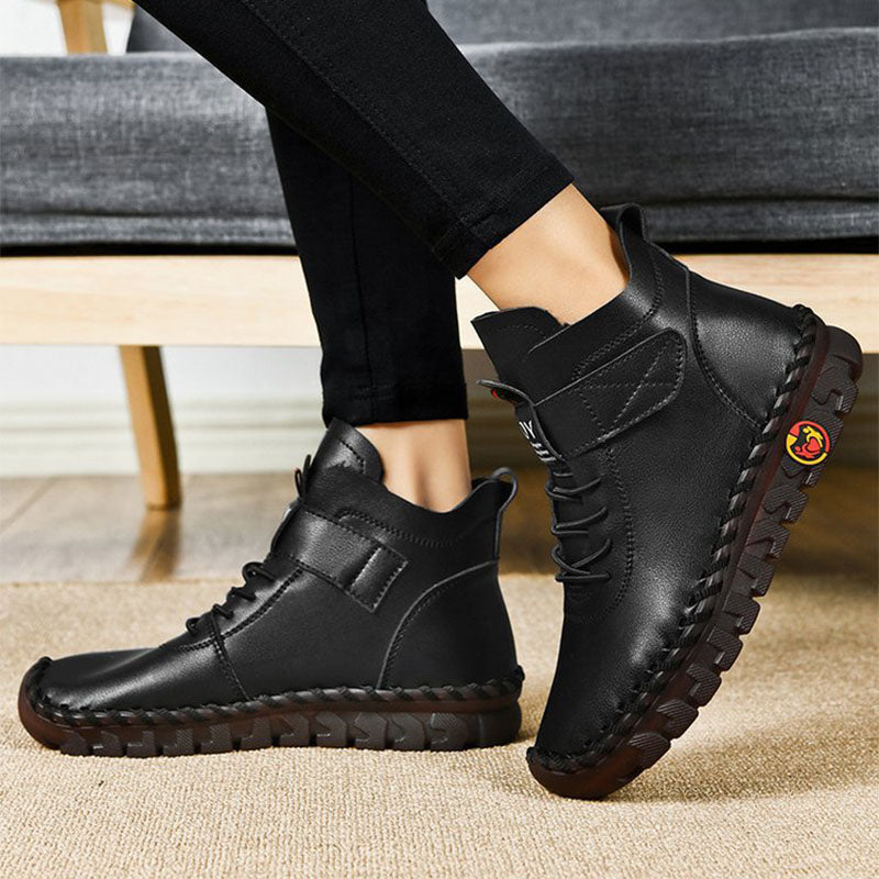 Margaret | Classic Combat-Style Orthopedic Lace-Up Boots