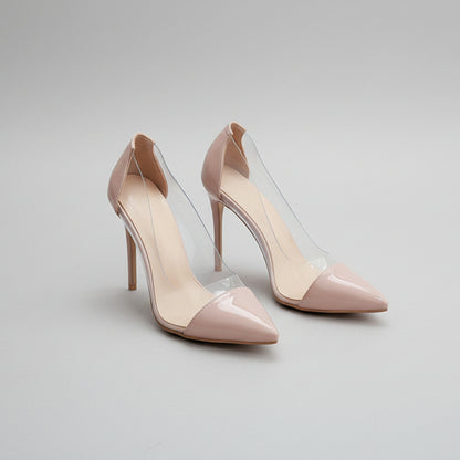Chic Transparent Stiletto Heels by Elizabeth Ainsley