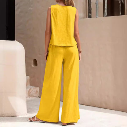 Elegant Loose Cotton Set by Elizabeth Ainsley