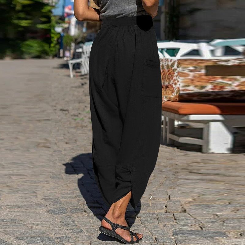 Relaxed Fit Elizabeth Ainsley Cotton Casual Pants