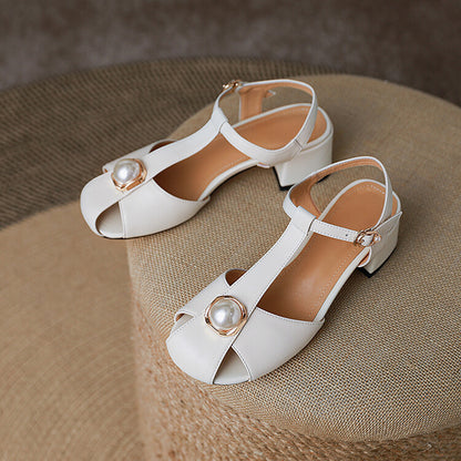 Chic T-Strap Elizabeth Ainsley Summer Sandals