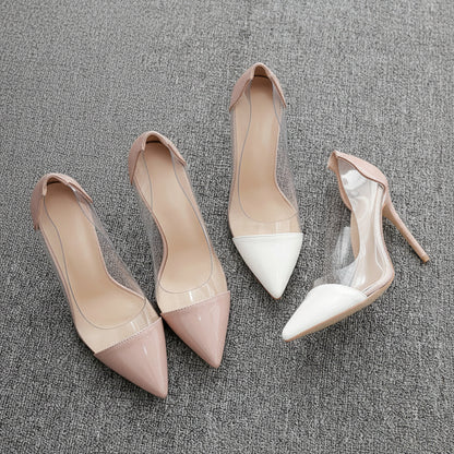 Chic Transparent Stiletto Heels by Elizabeth Ainsley